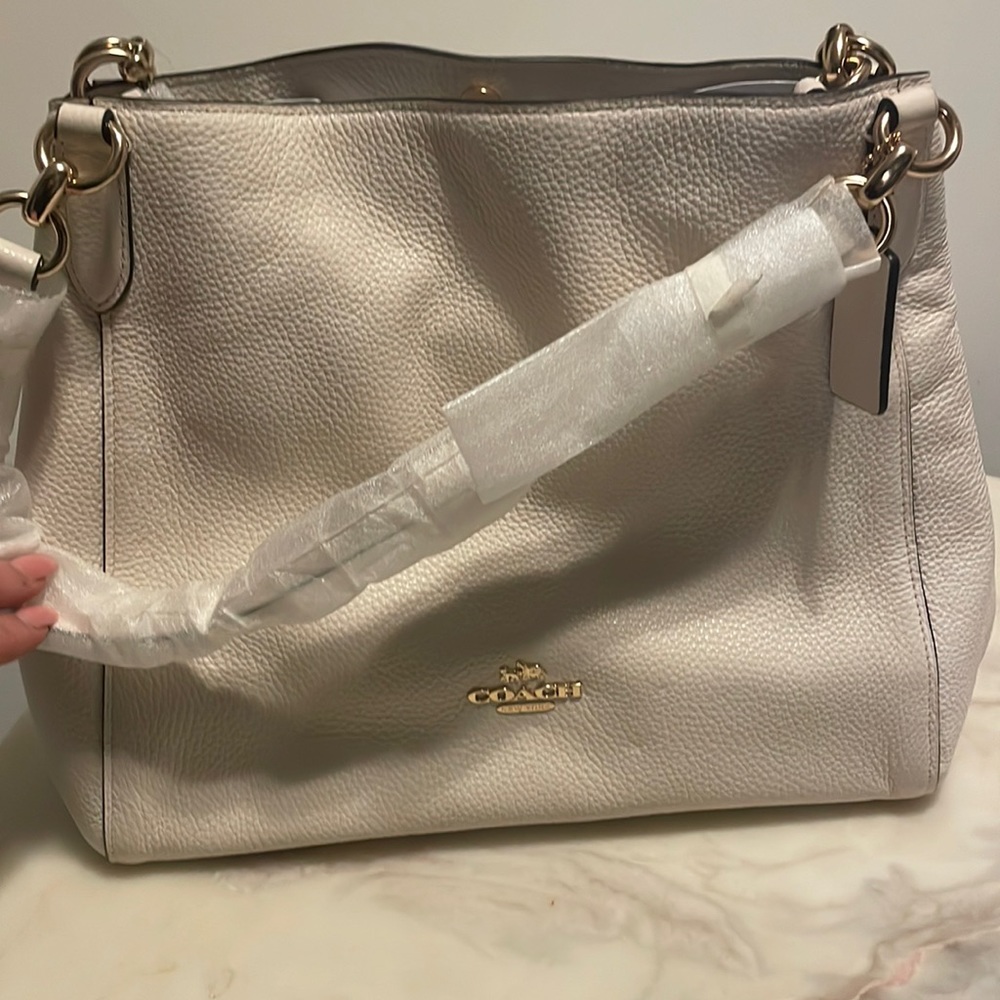 Cream brand new with tags coach bag